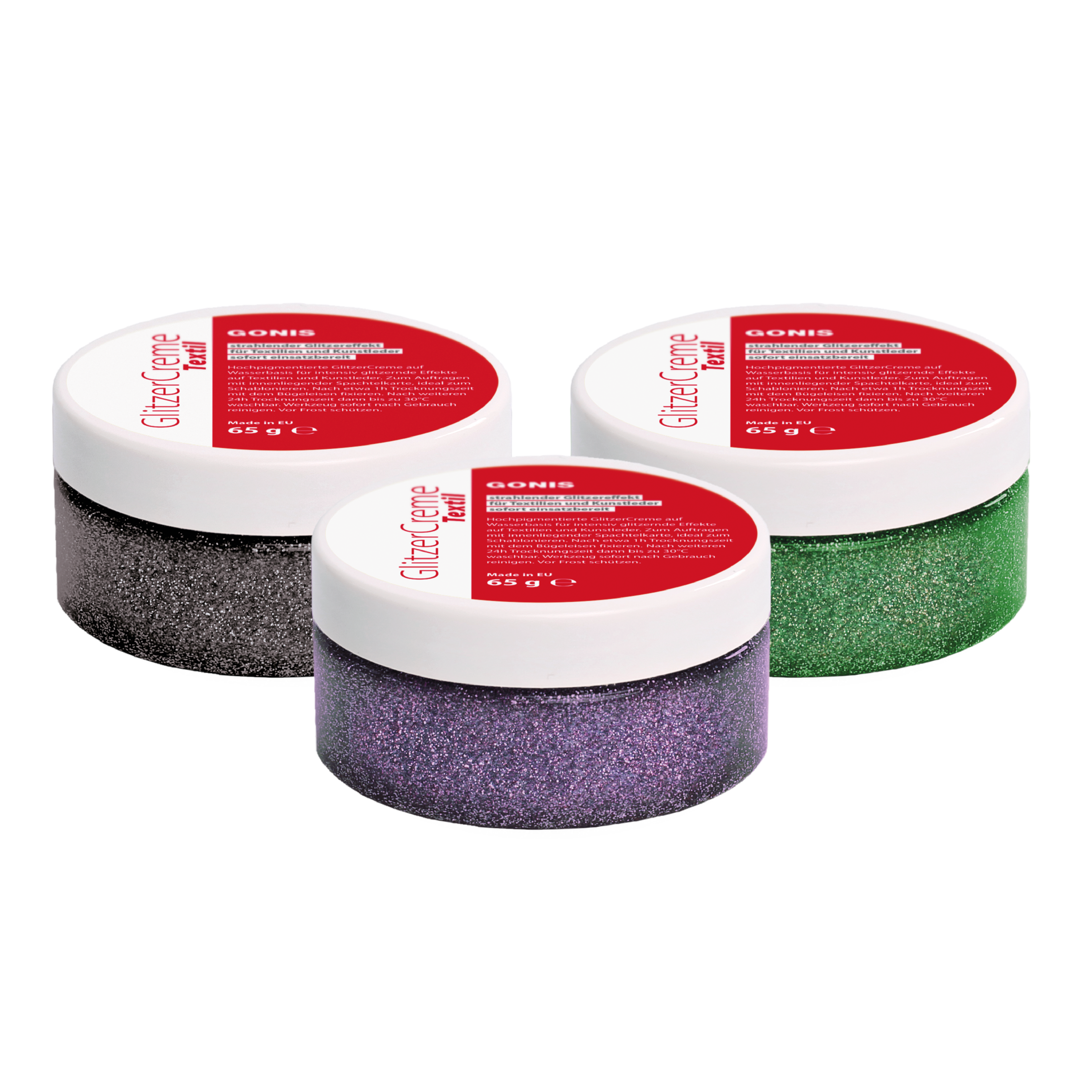 GlitzerCreme TextilSet Bauerng