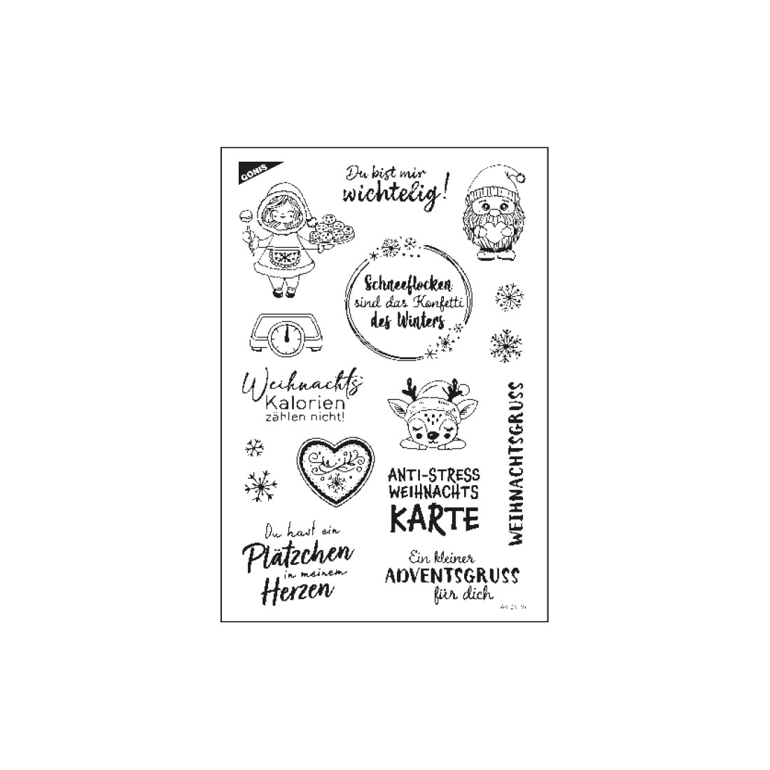 GONIS Stempel Wichtelig Silikonstempel