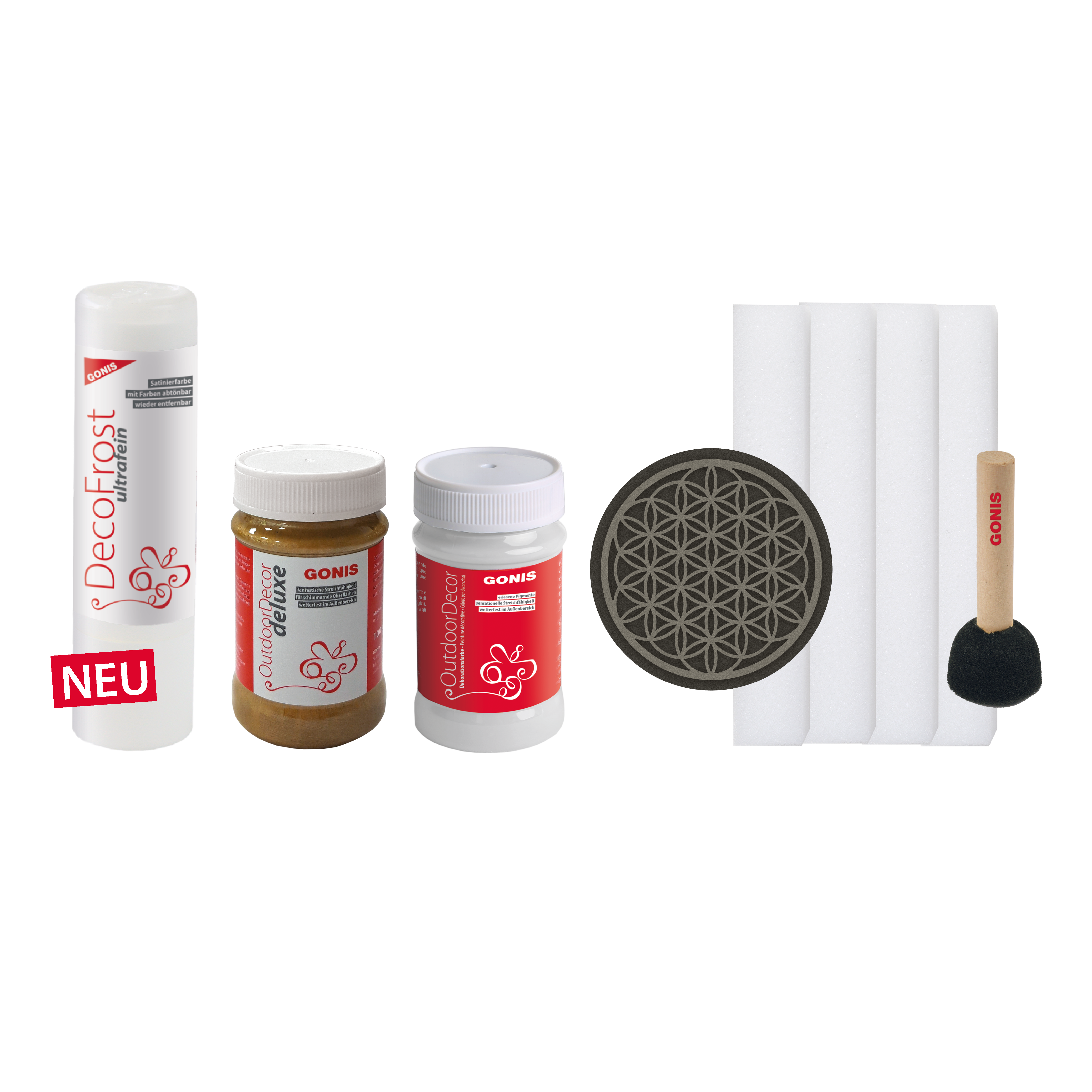 Satinier Set Lebensblume