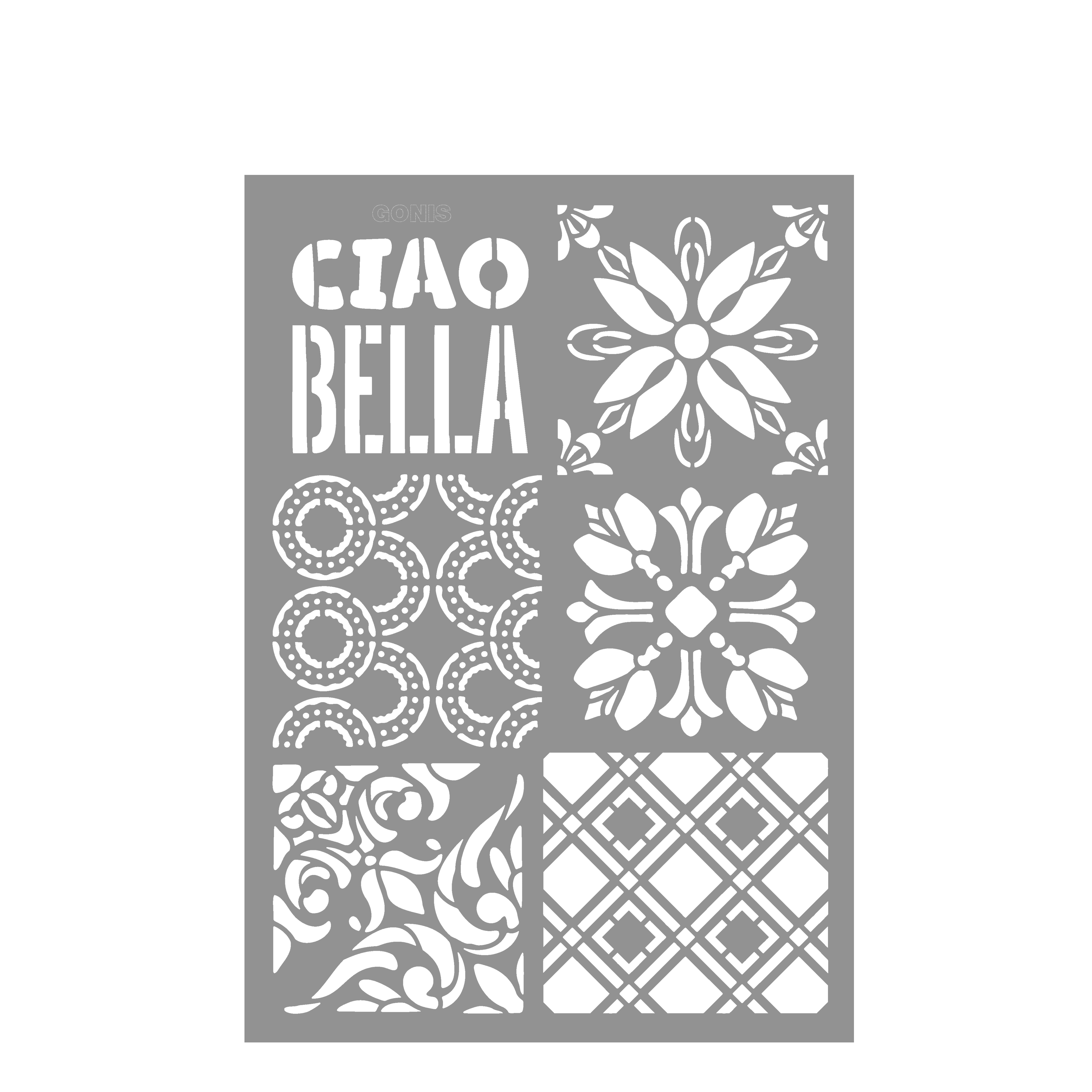 Flexschablone Kachelkunst Kunststoffschablone