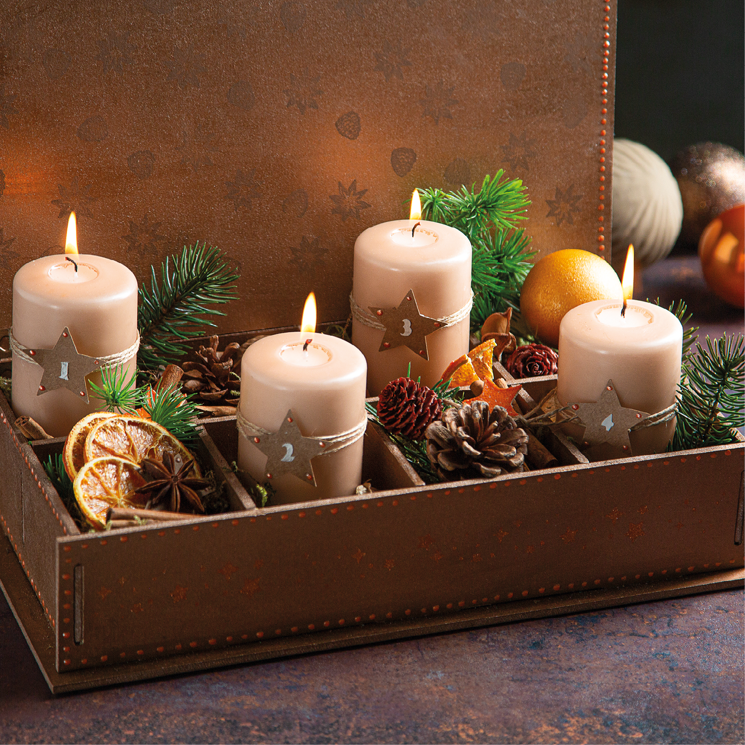 OutdoorDecor Set Weihnachtsduft Außenfarben