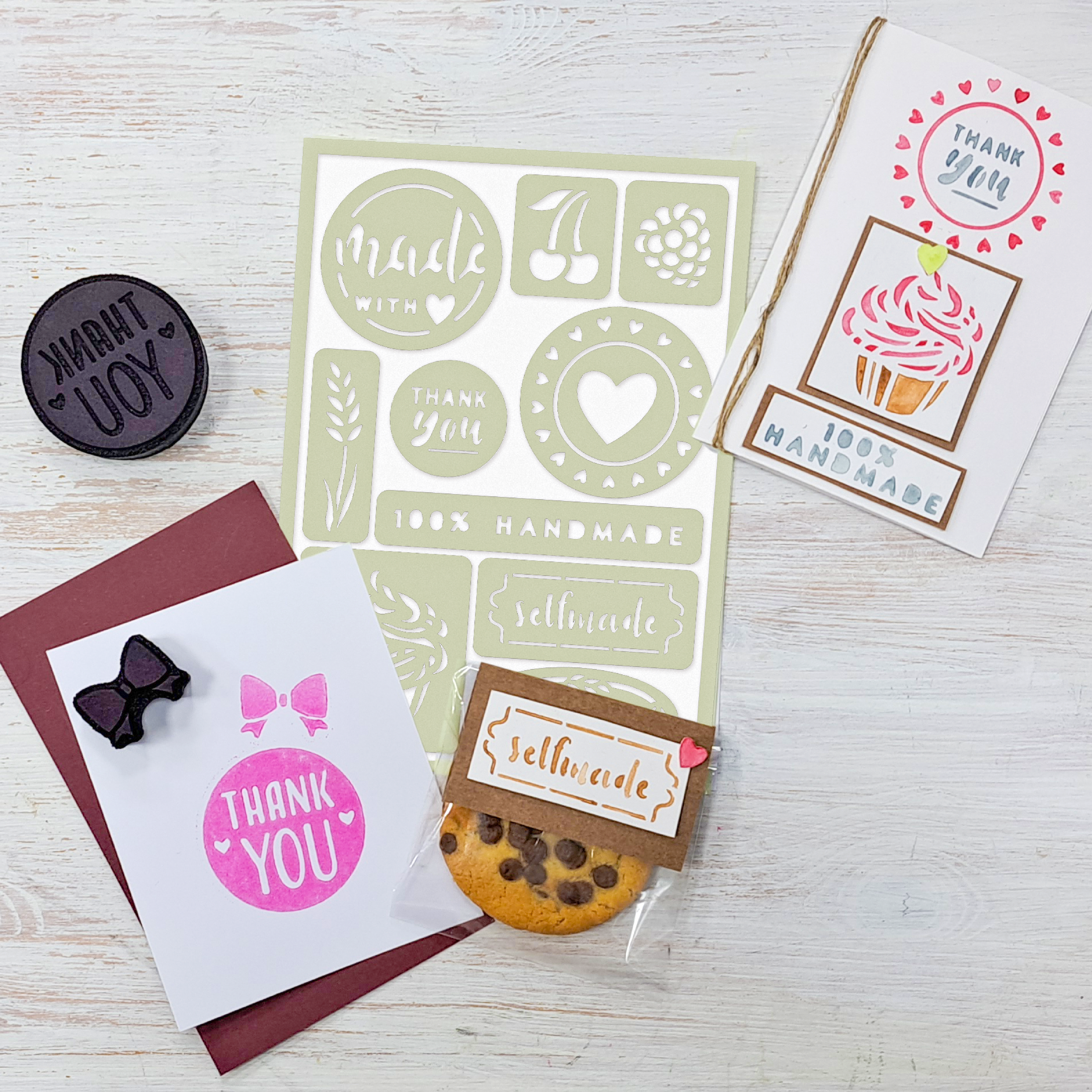 Skl. Schablone Made with Love