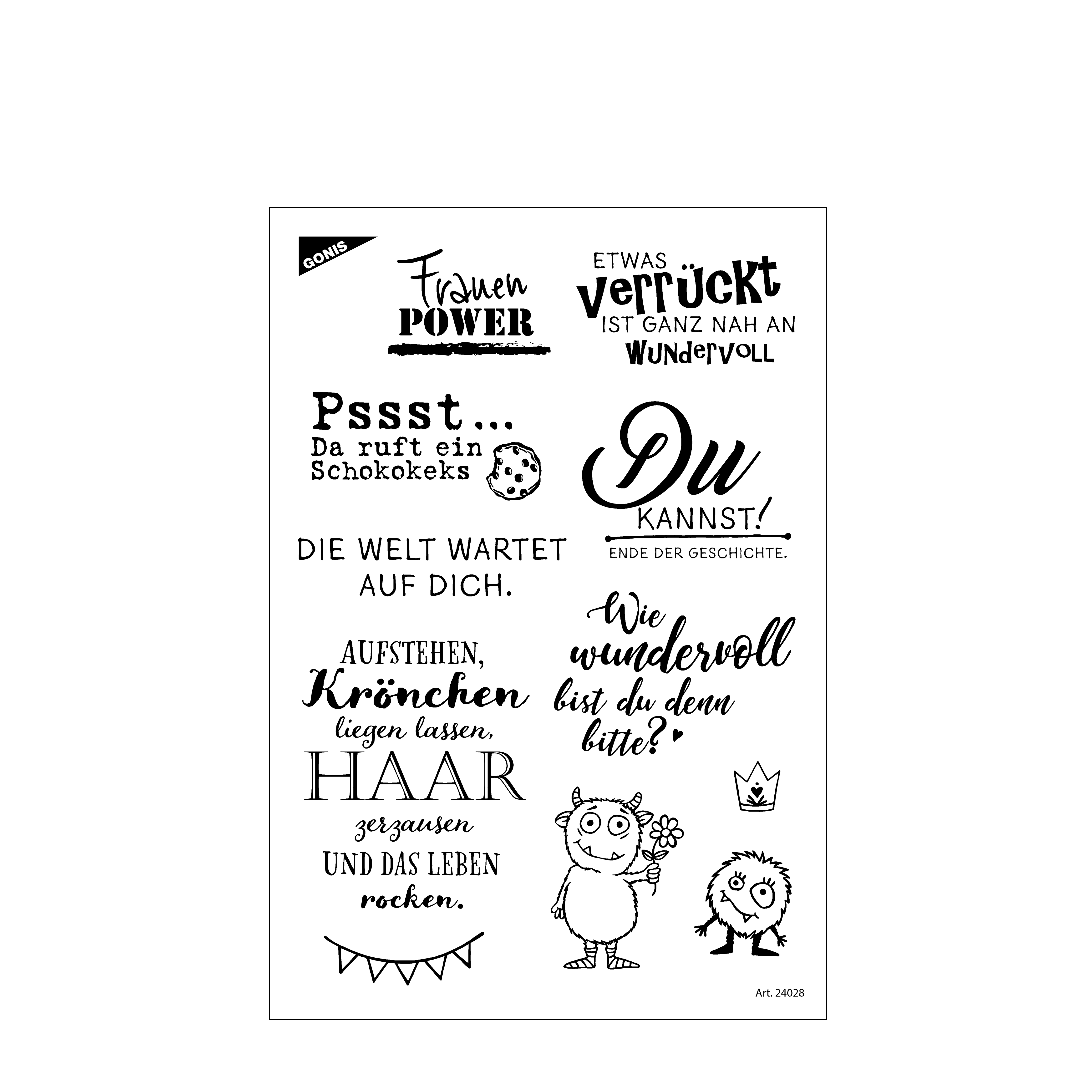 GONIS Stempel Verrückt