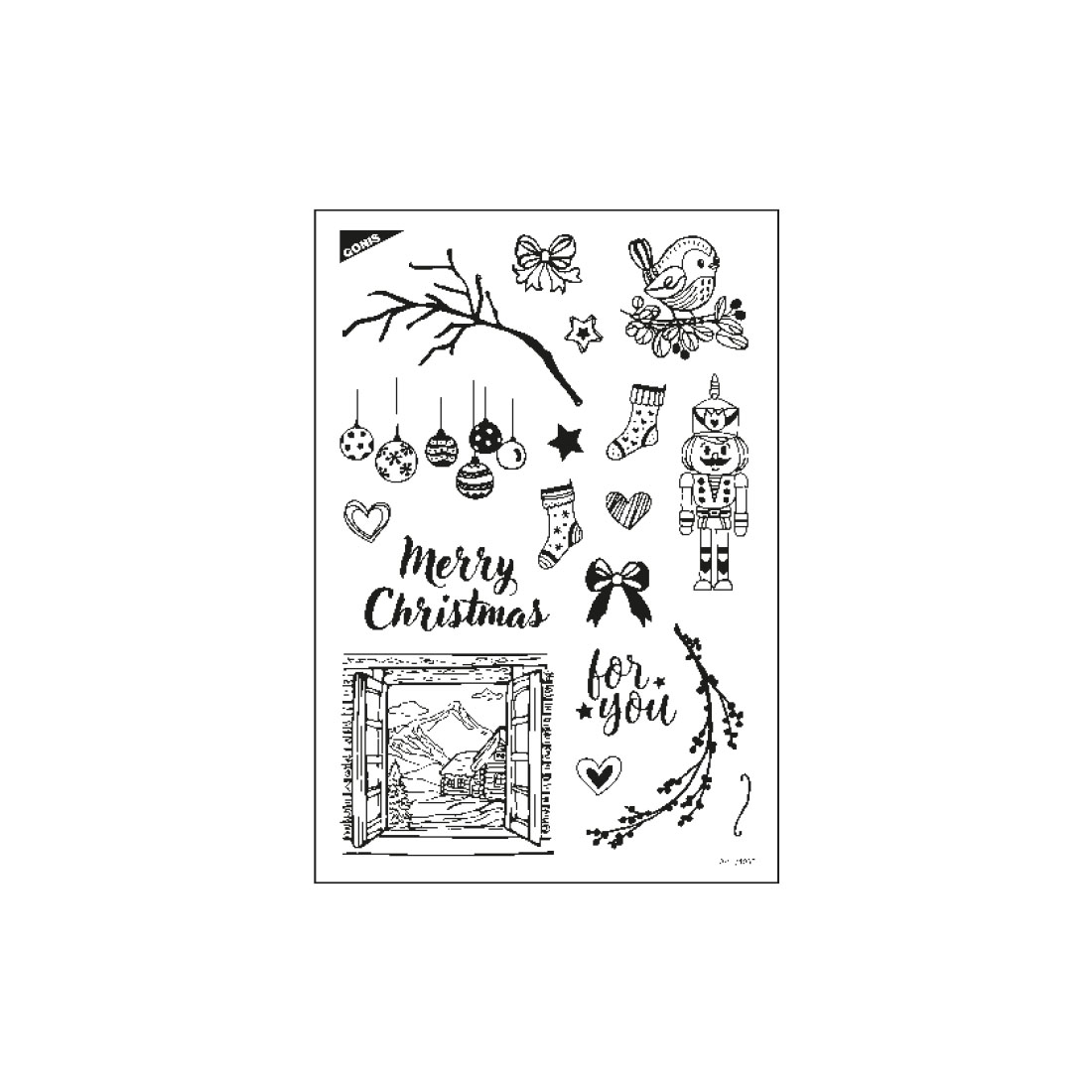 GONIS Stempel Wintercharme Silikonstempel