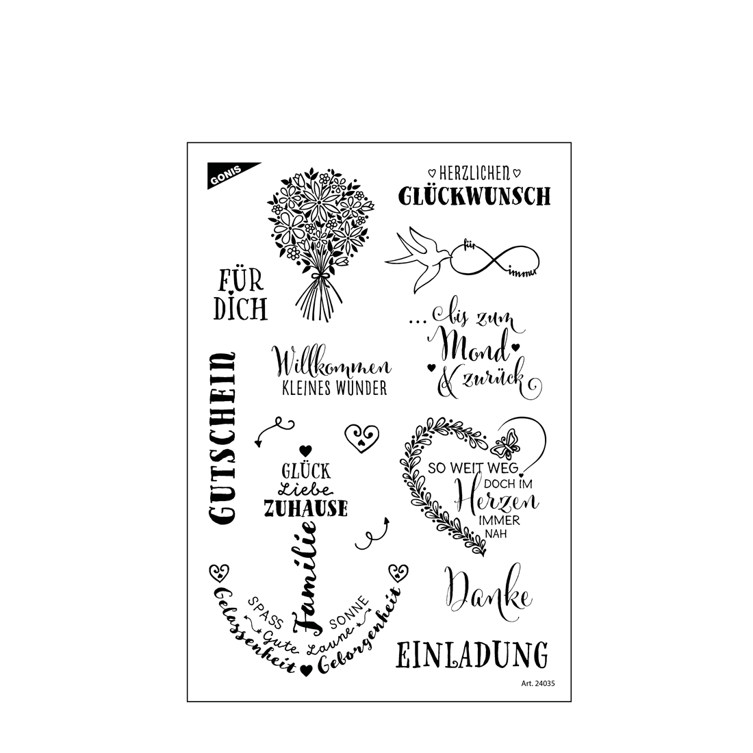 Stempel Familienanlässe Silikonstempel