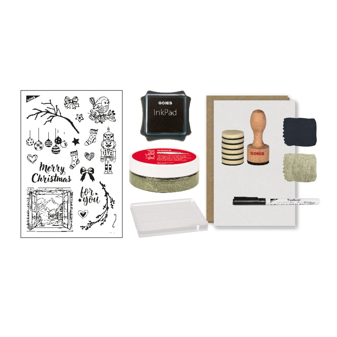GONIS Stempel Set Wintercharme