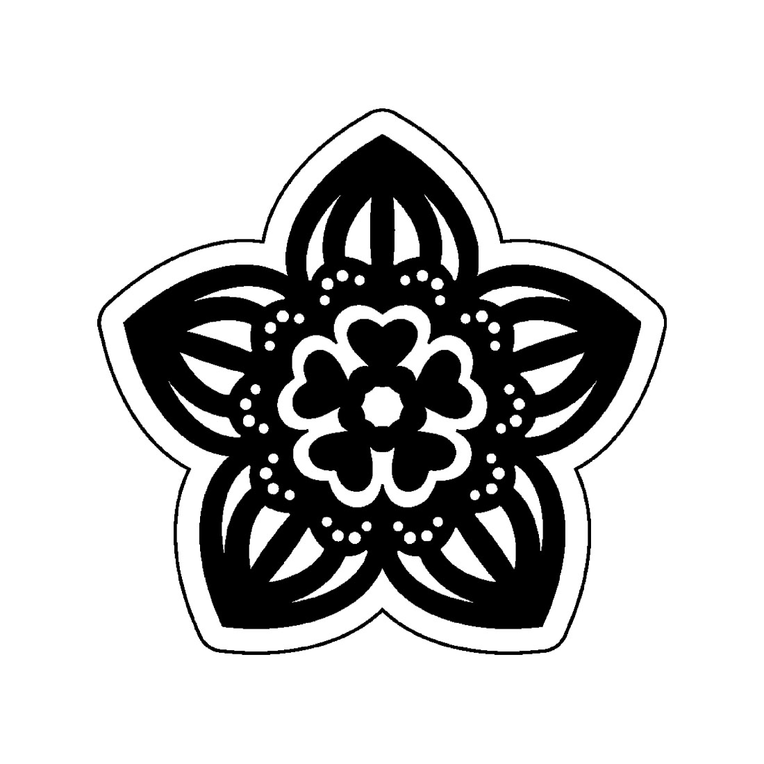 EasyStamp Fantasieblüte Kunstschaumstempel