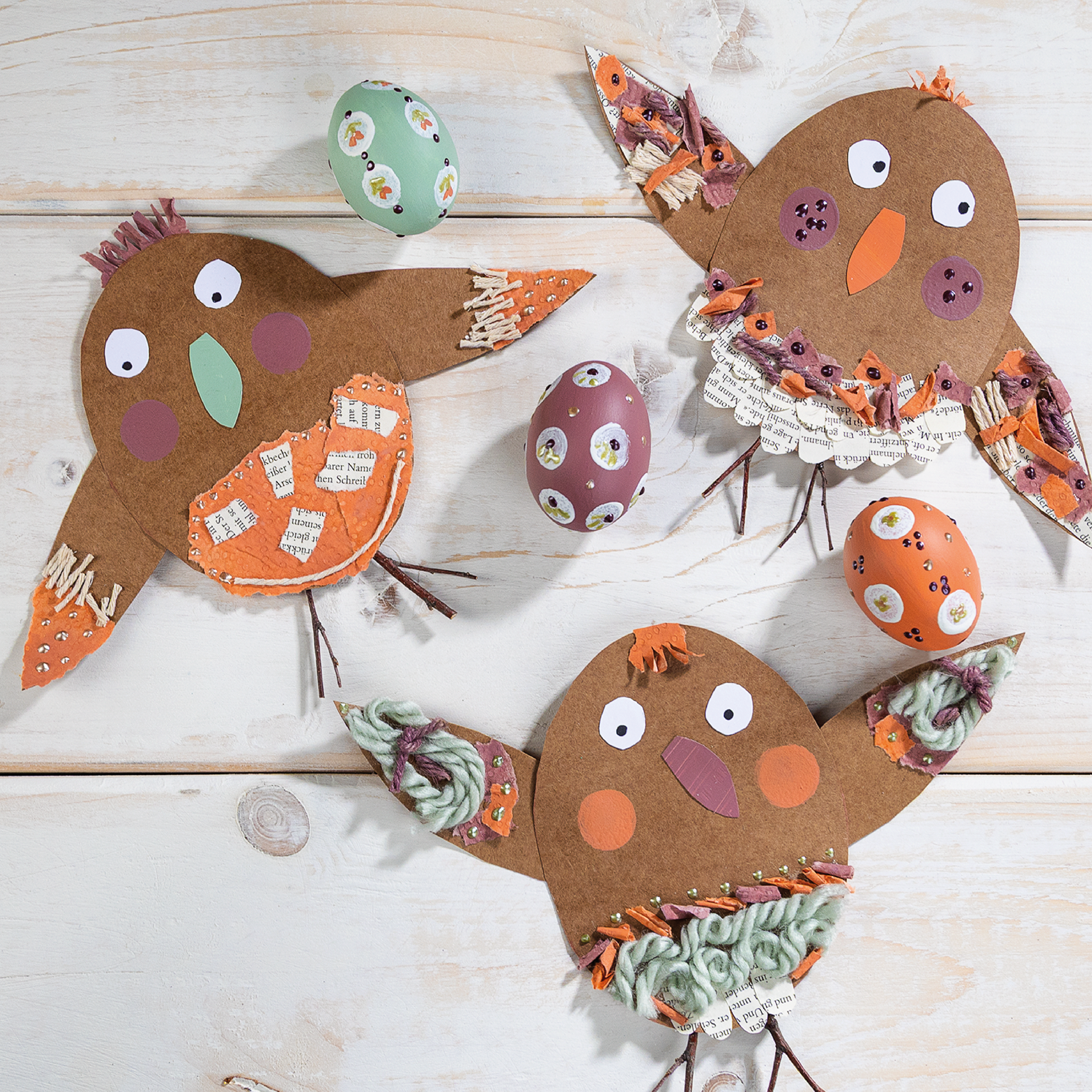 OutdoorDecor Set Rustik Ostern Außenfarben