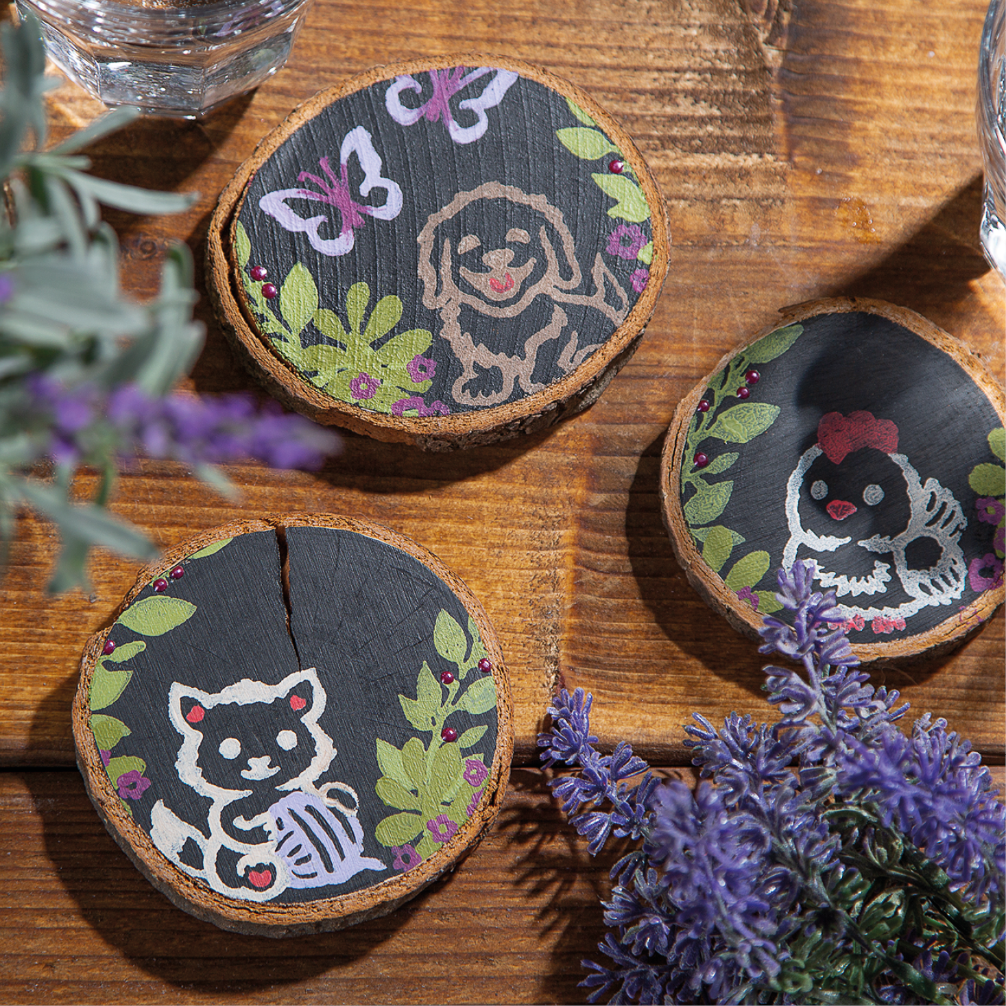 EasyStamp Set Haustiere Kunstschaumstempel