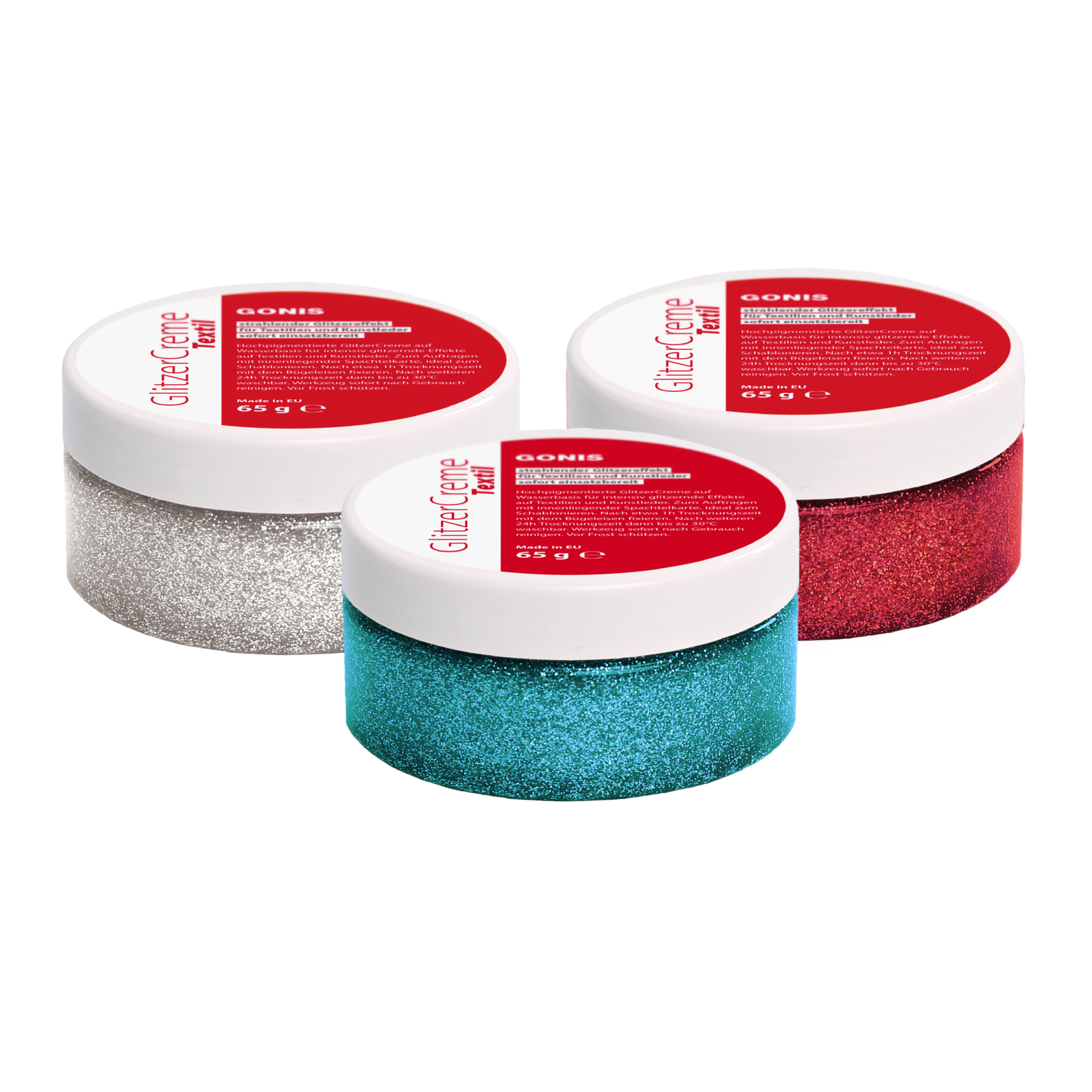 GlitzerCreme Textil Set MiniCrafties