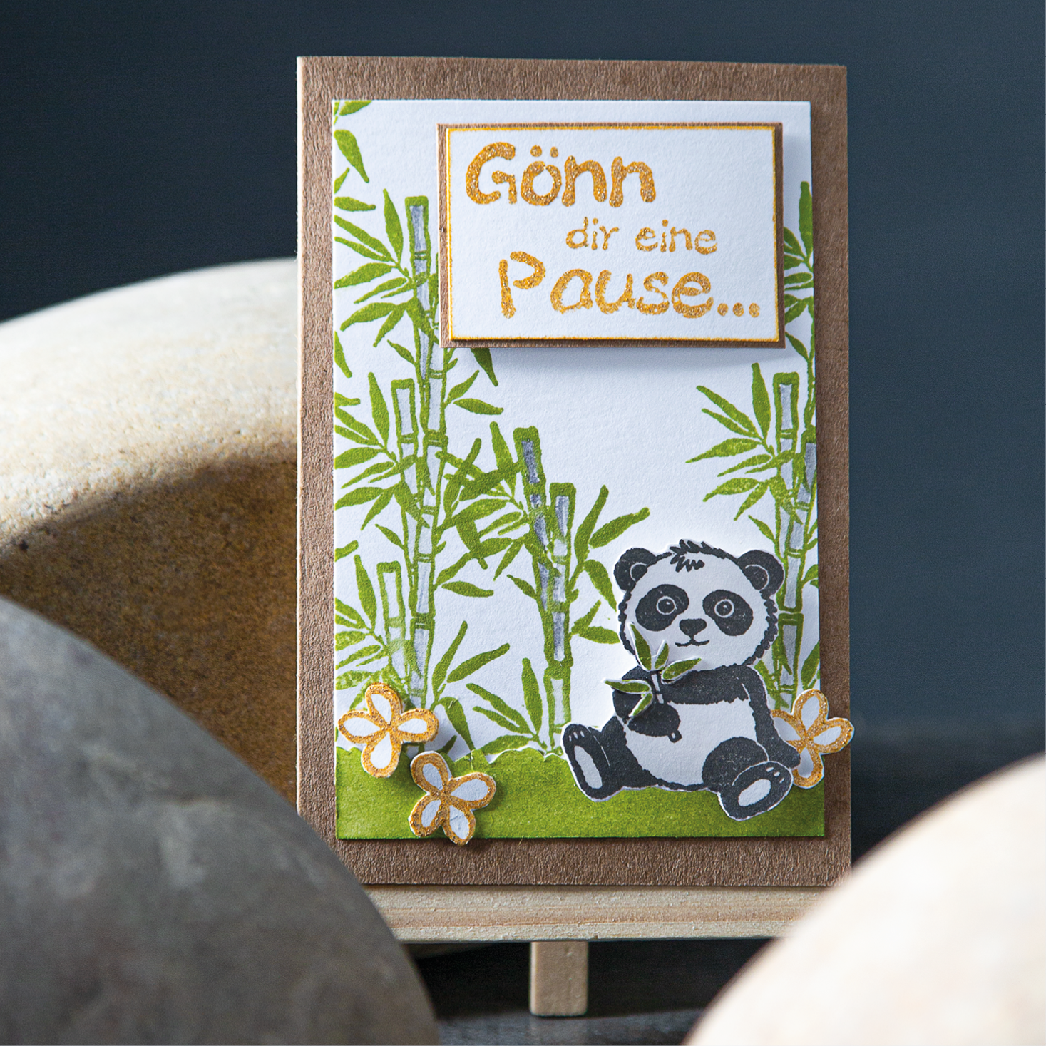 GONIS Stempel Pandazeit Silikonstempel